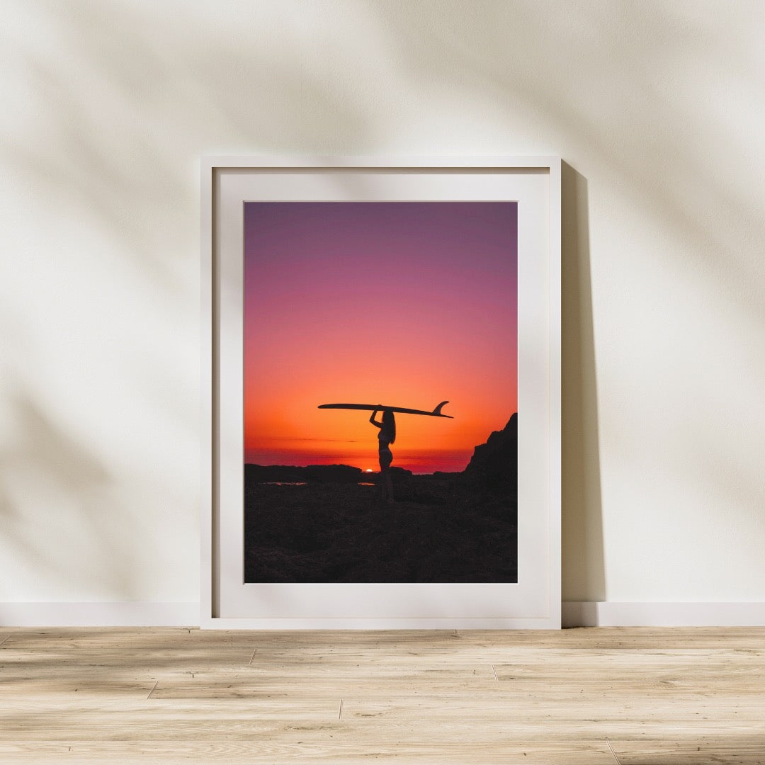 Surf until the sunset