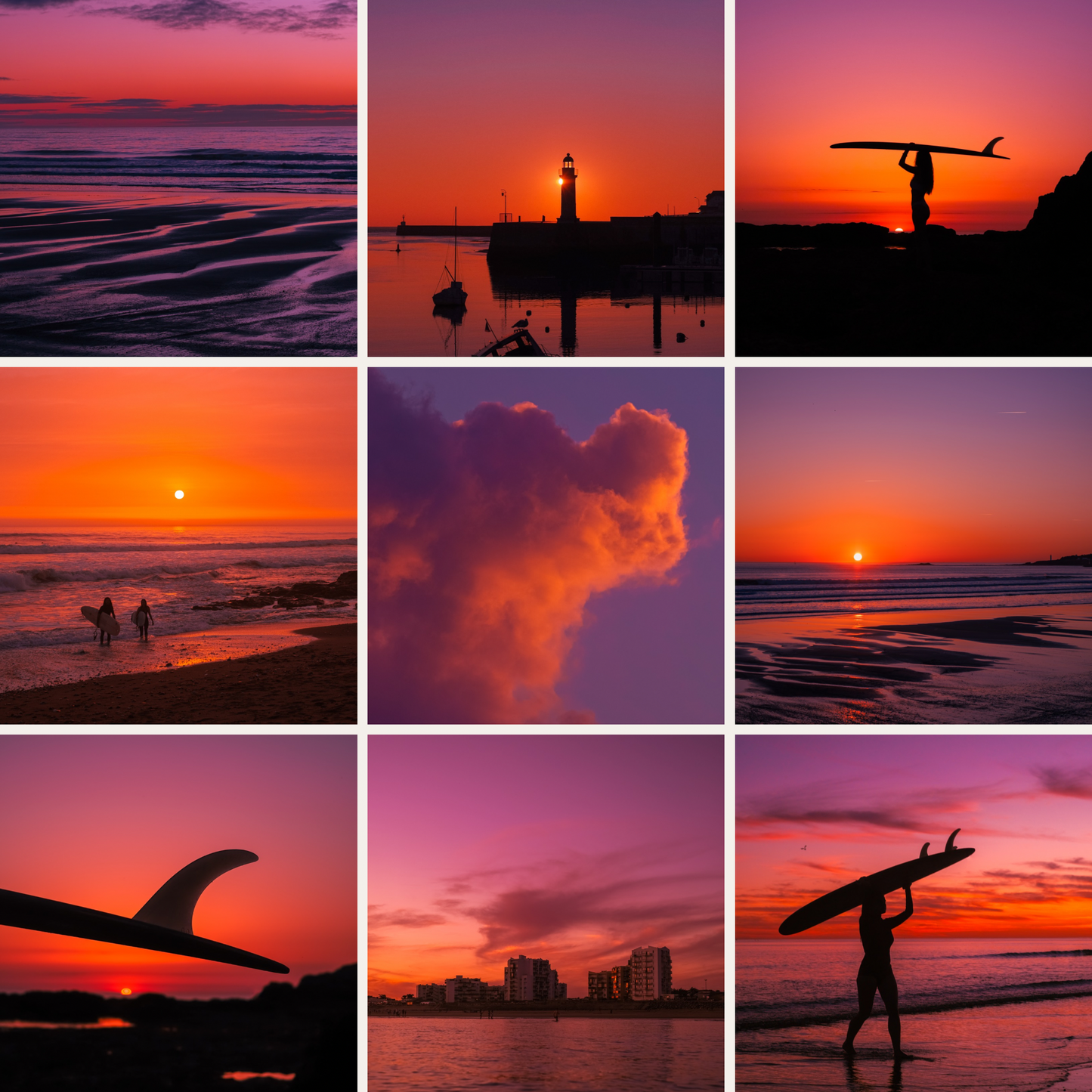 Trio Cartes Postales