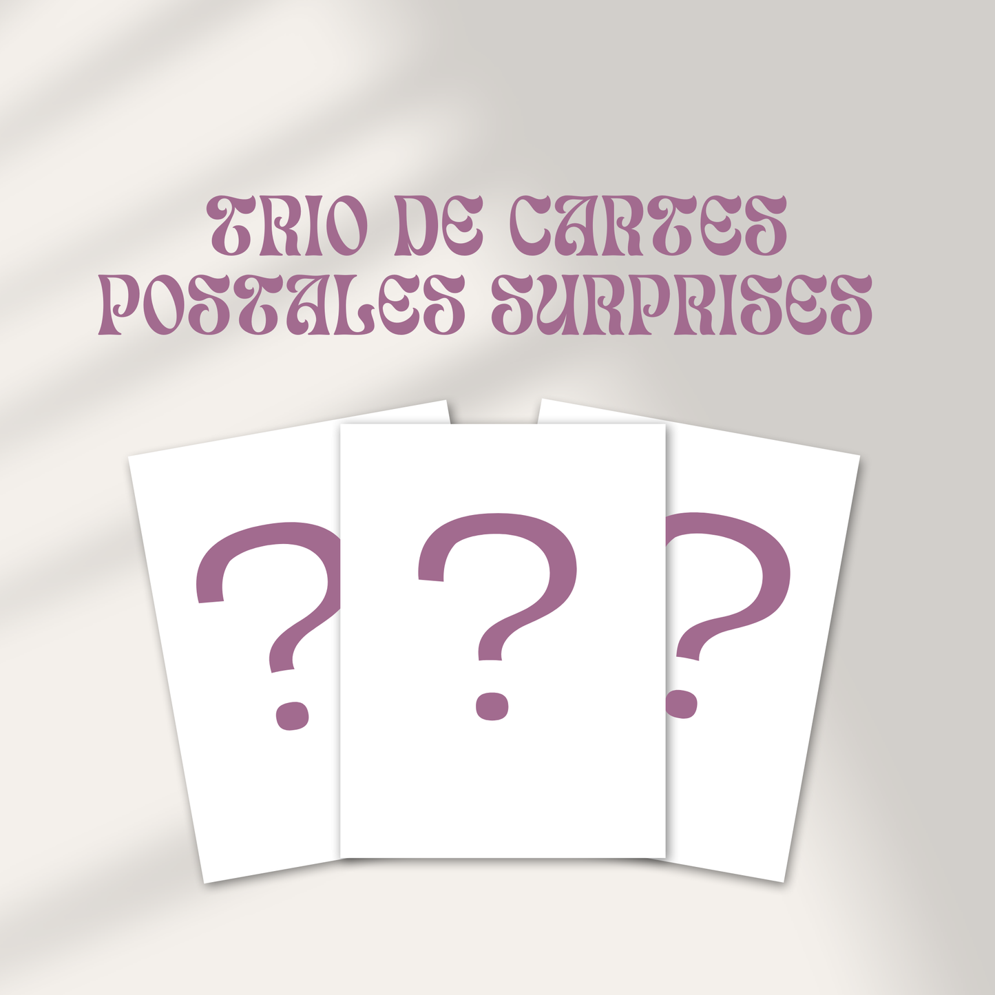 Trio Cartes Postales