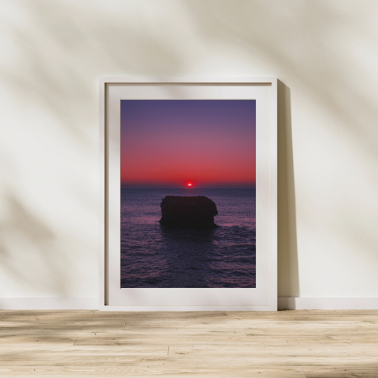 Sunset on the Rock